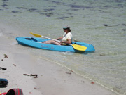 Pat in canoe